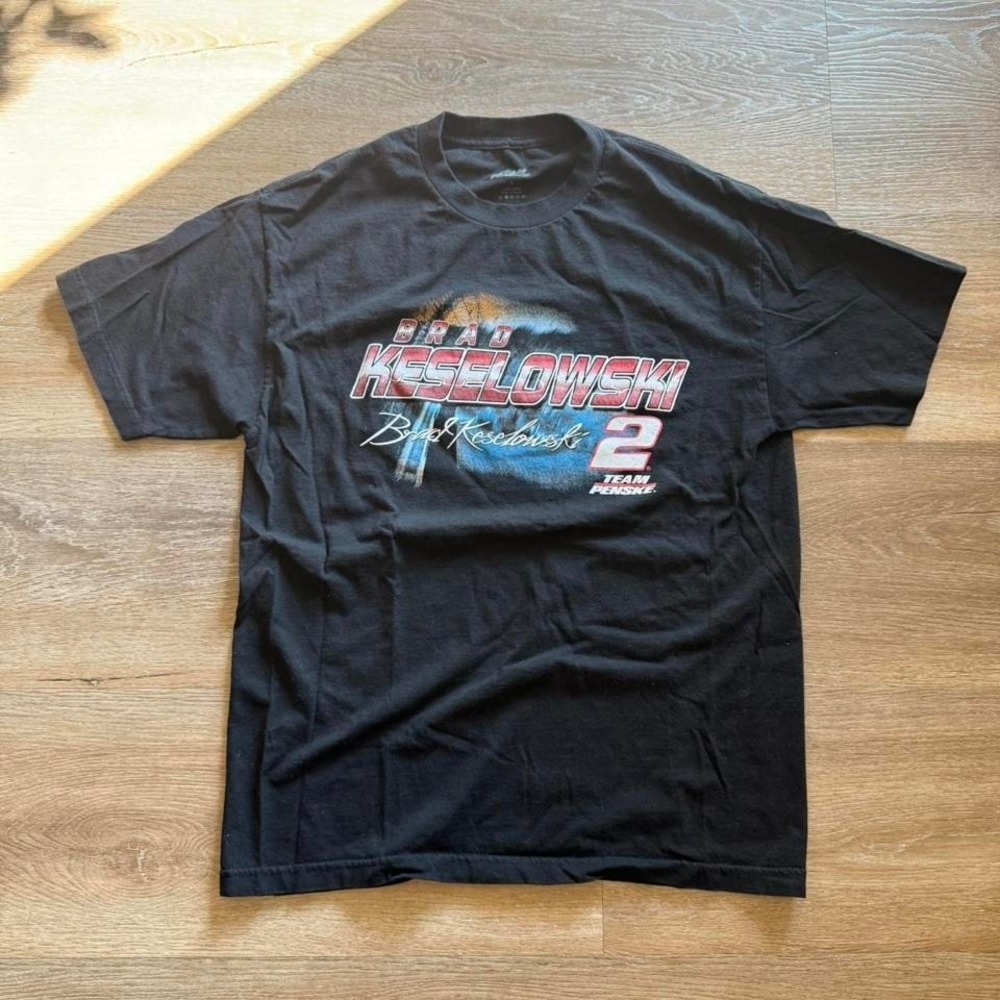 Y2K NASCAR Brad Keselowski racing tee Size L